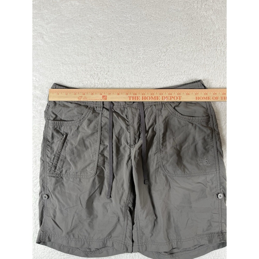 The North Face Gray Utility Pockets Hiking Camping Shorts Women's Sz 14 36x10 - Picture 9 of 10